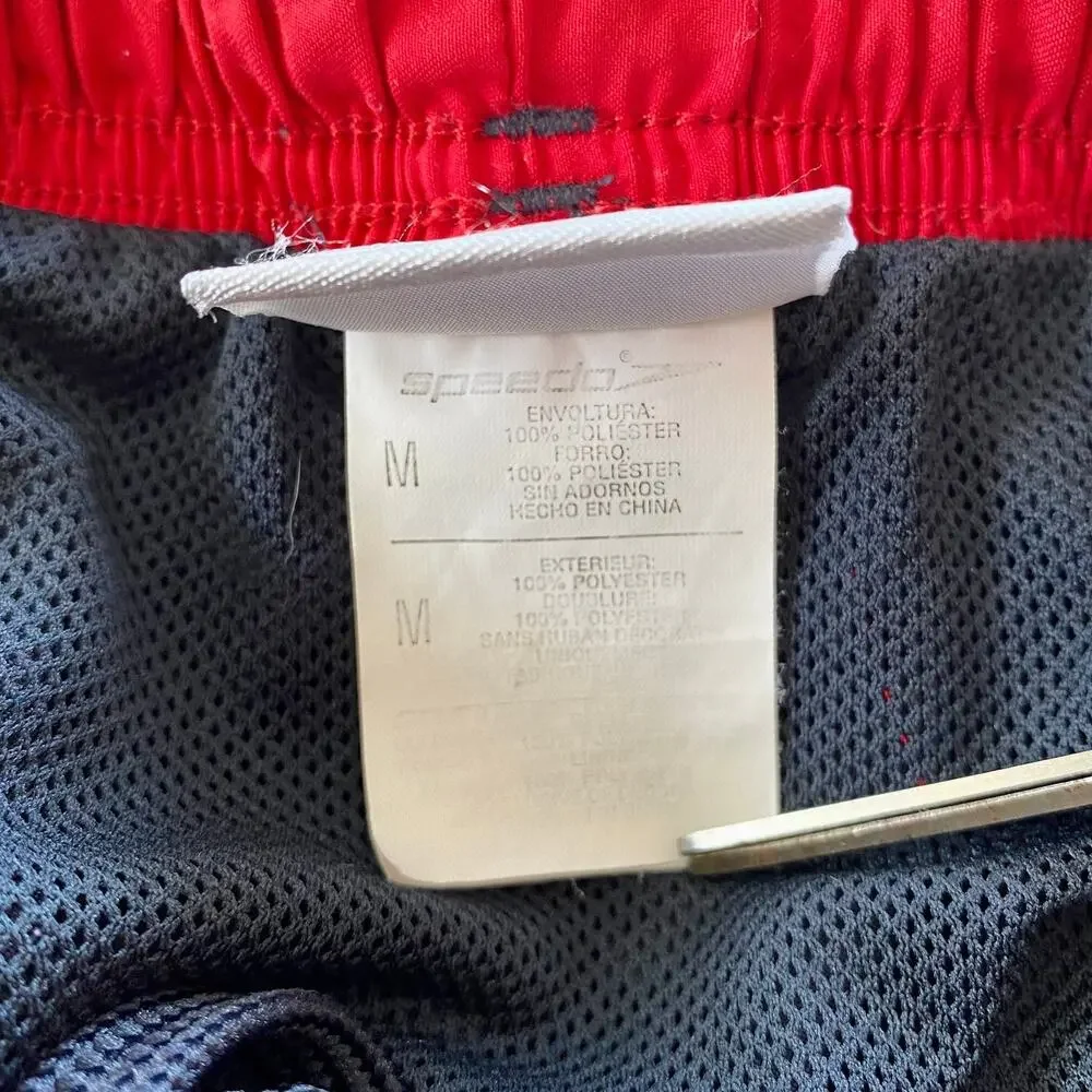 Speedo Men’s Swim Shorts Trunks Elastic Waist Dark Blue Size Medium